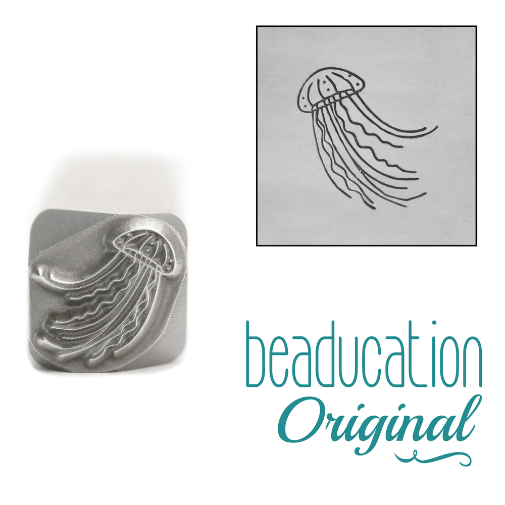 Metal Stamping Tools Jellyfish Design Stamp, 9.5mm - Beaducation Original
